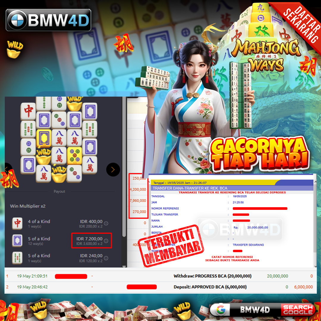 𝐁𝐞𝐫𝐦𝐨𝐝𝐚𝐥 𝟔 𝐉𝐮𝐭𝐚, 𝐌𝐞𝐦𝐛𝐞𝐫 𝐁𝐌𝐖𝟒𝐃 𝐌𝐞𝐧𝐚𝐧𝐠 𝟐𝟎 𝐉𝐮𝐭𝐚 𝐝𝐚𝐫𝐢 𝐌𝐚𝐡𝐣𝐨𝐧𝐠 𝐖𝐚𝐲𝐬